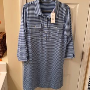 Vineyard Vines Striped Margo Shirt Dress, XL